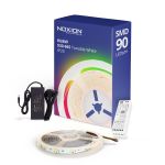 Noxion Strisce LED Naga 5 Metro Set completo - Smart Wifi - 24V - 90LEDs/m - 12W/m - RGBW - 930-965 Regolabile Bianca | 12mm - IP20 - Miglior Resa Cromatica - SMD2835+SMD5050