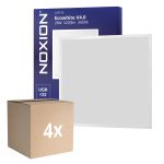 Confezione Multipack 4x Noxion Pannello A LED Ecowhite V4.0 28W 3200lm - 830 Luce Calda -  | 60x60cm - Philips driver