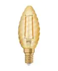 Ledvance Vintage 1906 LED E14 Candela Oro 1.5W 120lm - 824 Bianco Molto Caldo | Sostitutiva 12W