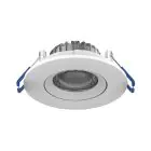 Noxion Faretti LED Ares Inclinabile Bianca 6W 540lm 927-940 3CCT | Ritaglio 68mm