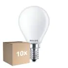 Confezione Multipack 10x Philips Corepro LED Lustre E14 Sferica Ghiaccio 6.5W 806lm - 840 Bianco Freddo | Sostitutiva 60W