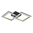 Eglo Luce da soffitto Calliera Acciaio Nero, Ottone 18.4W 2500lm - 830 Luce Calda -  | Dimmerabile